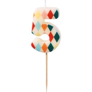 Candela Diamante Numero 5 - Circo