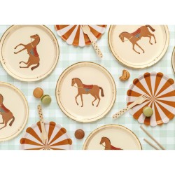 6 Piatti di cavallo e equitazione. n1