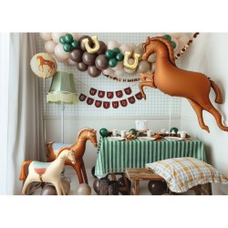 Palloncino gigante in foil a forma di cavallo e cavallo bianco - 86 cm. n2