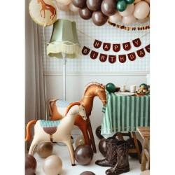 Palloncino gigante in foil a forma di cavallo e cavallo bianco - 86 cm. n3