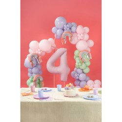 Palloncino in lamina di elio con frange arcobaleno - 33 cm. n1