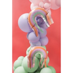 Palloncino in lamina di elio con frange arcobaleno - 33 cm. n2
