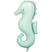Palloncino gigante in lamina di elio a forma di cavalluccio marino - 98 cm