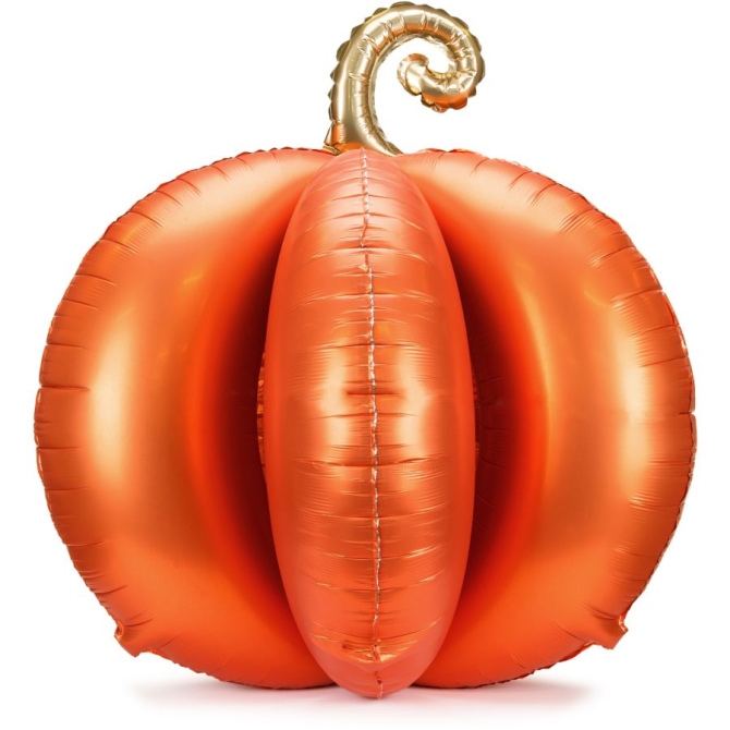 Palloncino in foil 3D a forma di zucca in piedi - 90 cm 