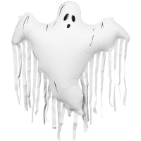 Palloncino in lamina di elio a forma di fantasma con frange - 93 cm