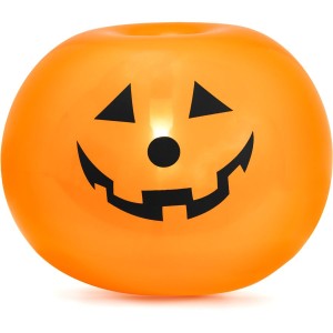 5 palloncini luminosi a forma di zucca - 25 cm