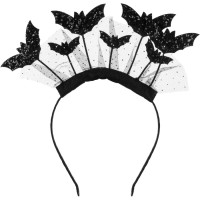 Fascia per capelli a forma di pipistrello