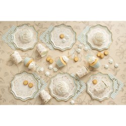 Tovaglia floreale beige. n°1