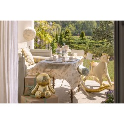 Tovaglia floreale beige. n°2