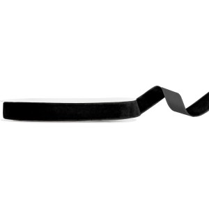 Nastro di velluto nero - 15 mm x 10 m