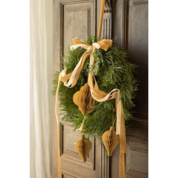 Nastro di velluto oro freddo - 25 mm x 10 m. n1