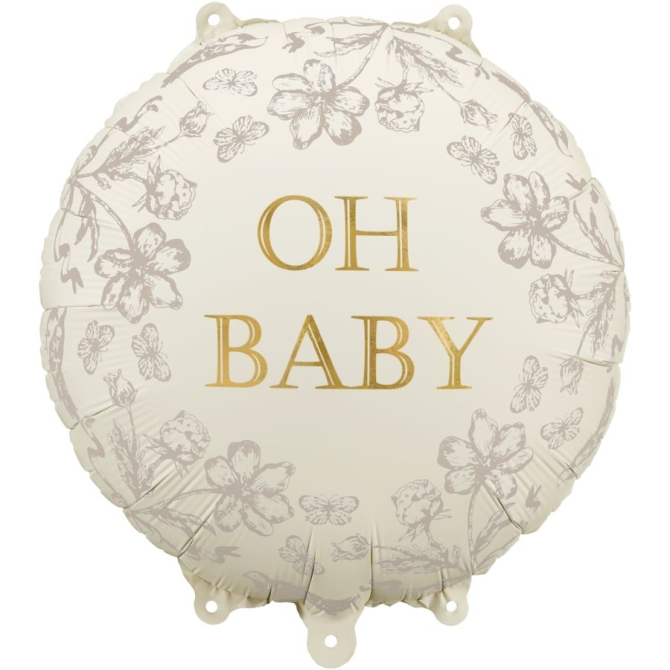 Palloncino in alluminio elio Oh Baby Ø 35 cm