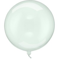Palloncino in foil di elio - Pallina verde trasparente -  40 cm