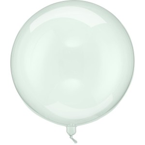 Palloncino in foil di elio - Pallina verde trasparente -  40 cm