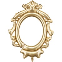 Palloncino in lamina di elio - Cornice dorata - 95 cm