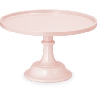 Alzata per torta in acrilico - Rosa chiaro -  24 cm