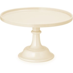 Alzata per torta in acrilico - Beige -  24 cm