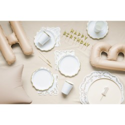 Alzata per torta in acrilico - Beige - Ø 24 cm. n°1