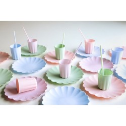 12 cannucce di plastica - Azzurro - 23 cm. n°4