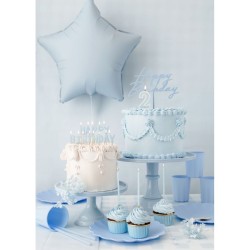 12 cannucce di plastica - Azzurro - 23 cm. n°5