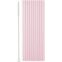 12 cannucce di plastica - Rosa - 23 cm
