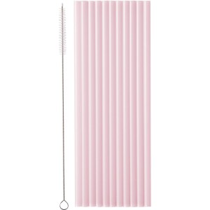 12 cannucce di plastica - Rosa - 23 cm