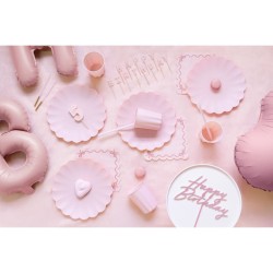 12 cannucce di plastica - Rosa - 23 cm. n°2