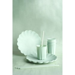 12 cannucce di plastica - Verde - 23 cm. n°1
