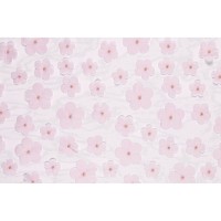Runner da tavolo a fiori - Rosa chiaro - 5 m