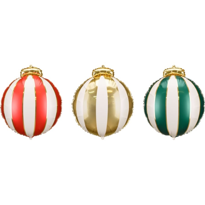 3 palloncini in foil di elio - Palline -  46 cm 