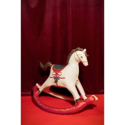 Palloncino gigante a forma di cavallo a dondolo natalizio - 118 cm. n°1