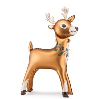 Palloncino gigante in foil a forma di renna - 105 cm