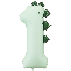 Palloncino gigante in foil Dinosauro numero 1 - 92 cm