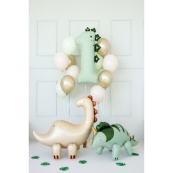 Palloncino gigante in foil Dinosauro numero 1 - 92 cm. n°1