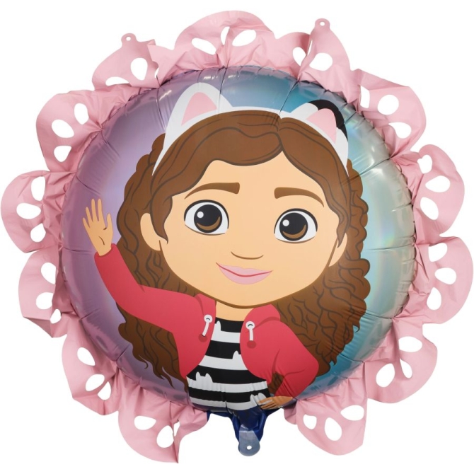 Palloncino in foil Gabby and the Magic House con volant - 52 cm 