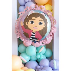Palloncino in foil Gabby and the Magic House con volant - 52 cm. n1