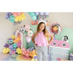 Palloncino in foil Gabby and the Magic House con volant - 52 cm. n3