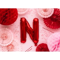 Palloncini in Alluminio Elio  Lettere NOEL Rosse  35 cm. n1