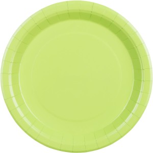 6 Piatti Verde Pastello �23 cm - Cartone
