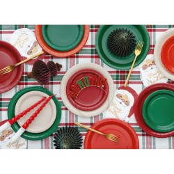 6 Piatti Rossi �23 cm - Cartone. n�2