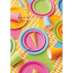 6 Bicchieri Arancioni 25 cl - Cartone. n�3