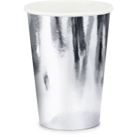 6 Bicchieri Argento 22 cl - Cartone