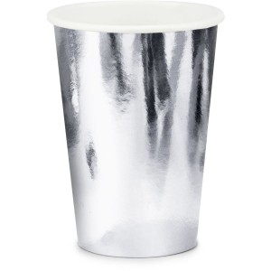 6 Bicchieri Argento 22 cl - Cartone