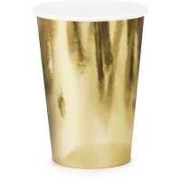 6 Bicchieri Oro 22 cl - Cartone