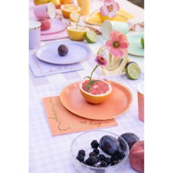 6 Bicchieri Misti con Bordo Dorato,  22 cl - Cartone. n�3