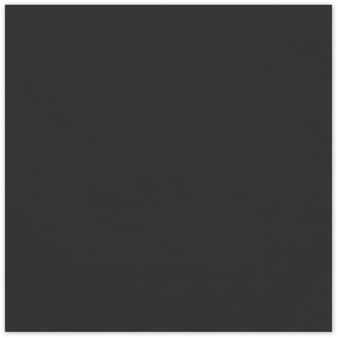 20 Tovaglioli Neri 33 cm - Carta 