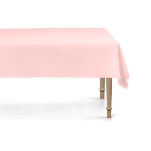Tovaglia rosa pastello 137 x 183 cm - Plastica riutilizzabile