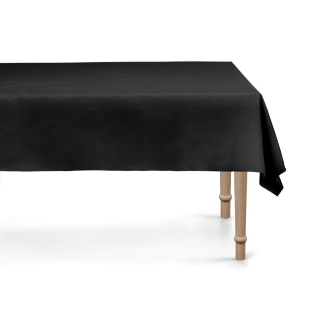 Tovaglia nera 137 x 183 cm - Plastica riutilizzabile 
