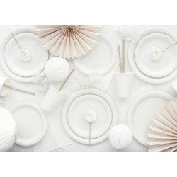 Tovaglia bianca 137 x 183 cm - Plastica riutilizzabile. n�2