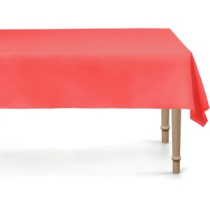 Tovaglia rossa 137 x 183 cm - Plastica riutilizzabile